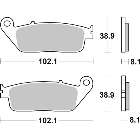 Klocki hamulcowe SBS SCOOTER APRILIA RSV4 1000