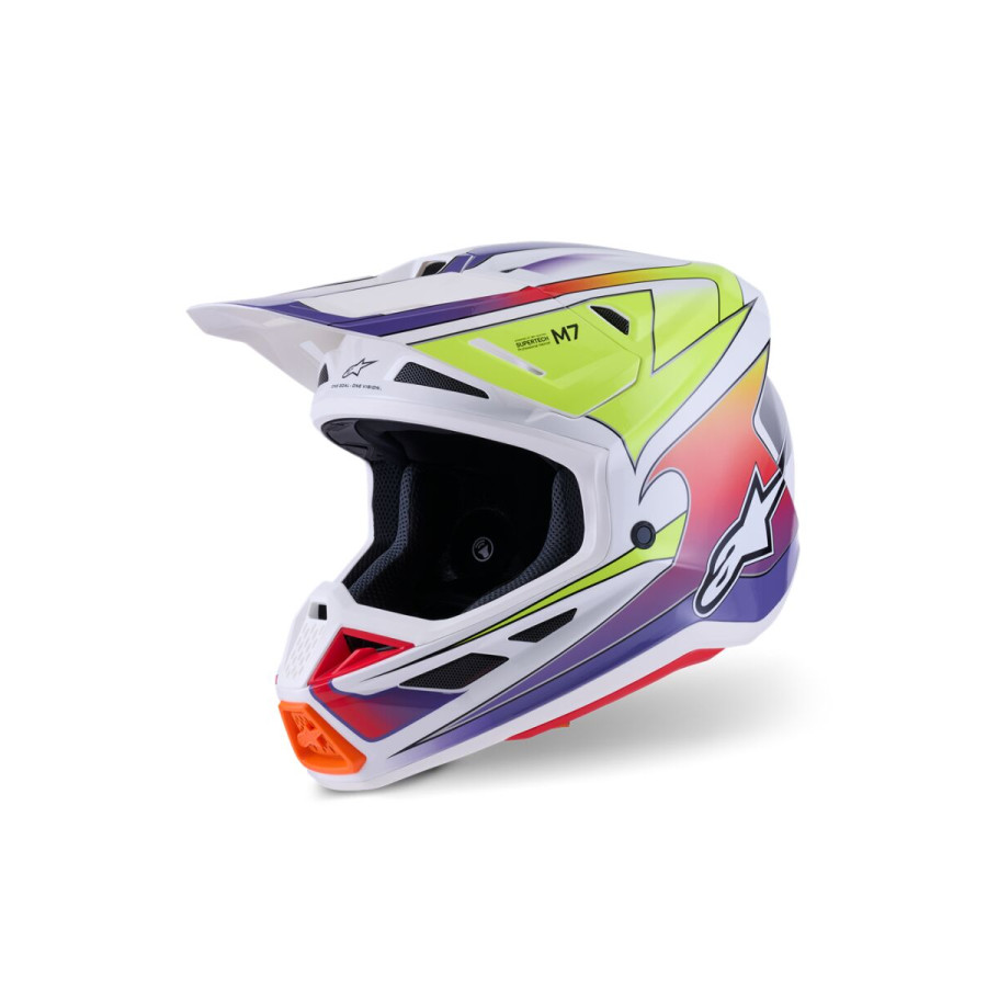 Kask ALPINESTARS SUPERTECH M7 FUSE wht/yllw/pu M