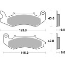 Klocki hamulcowe SBS SCOOTER CERAMIC BUELL M2