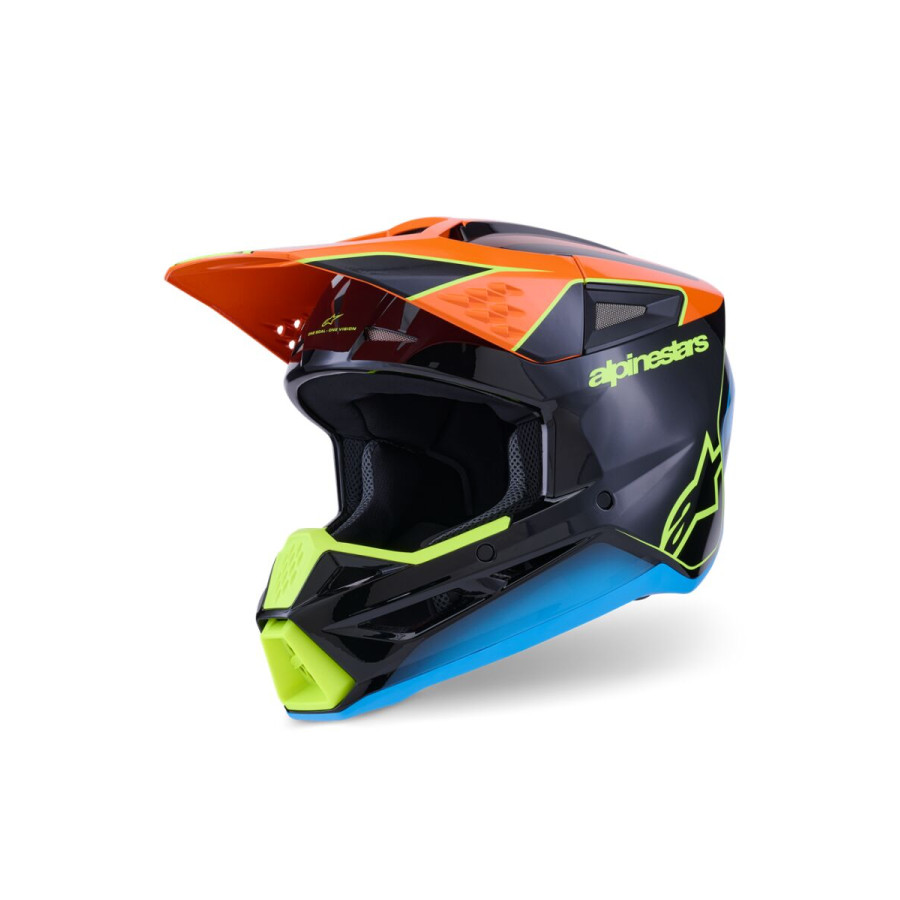 Kask ALPINESTARS SUPERTECH M3 FRAY bk/or/ylw M