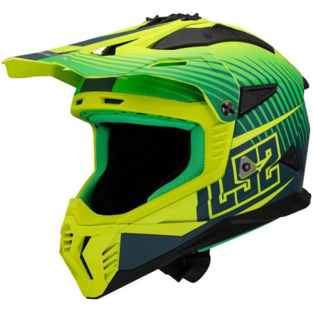 Kask LS2 MX708 fast II duck matt h-v green yel