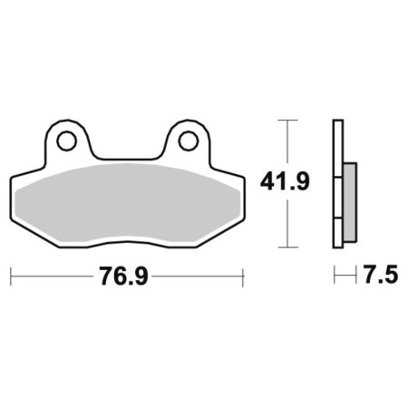 Klocki hamulcowe SBS HM SCOOTER 