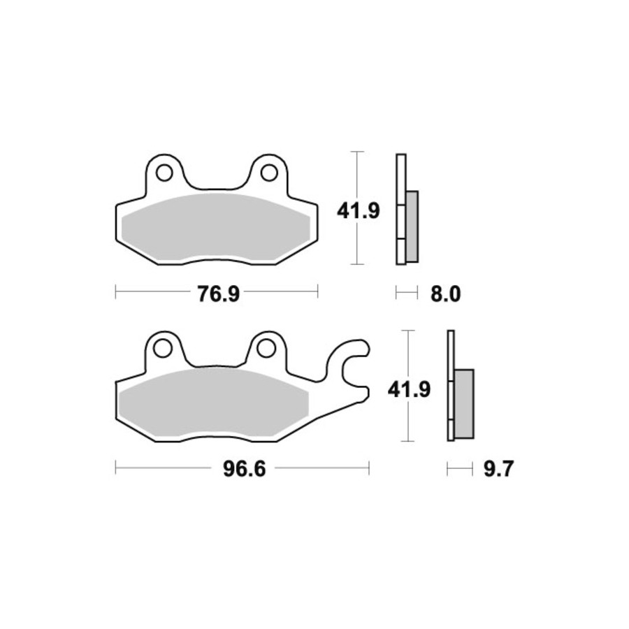 Klocki hamulcowe SBS CERAMIC TRIUMPH DAYTONA 1000