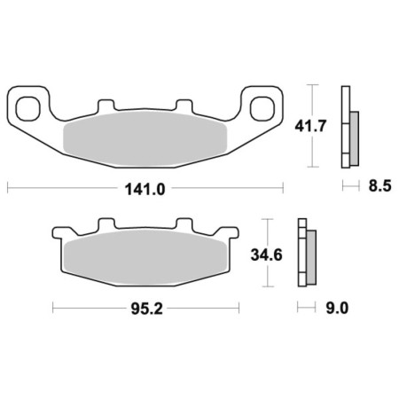 Klocki hamulcowe SBS SINTER KAWASAKI ER-5