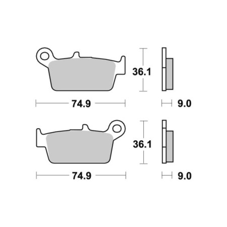 Klocki hamulcowe SBS CERAMIC 