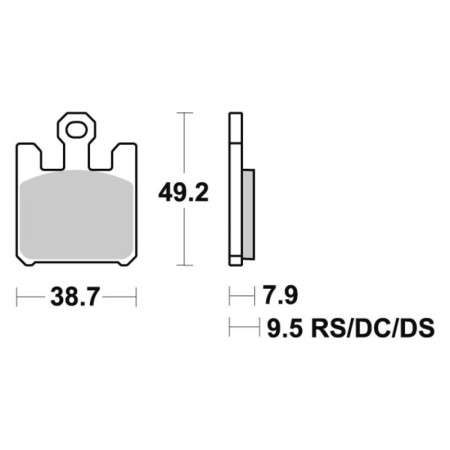 Klocki hamulcowe SBS DUAL CARBON DERBI MULHACEN