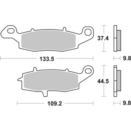 Klocki hamulcowe SBS SINTER SUZUKI VLR1800 C1800