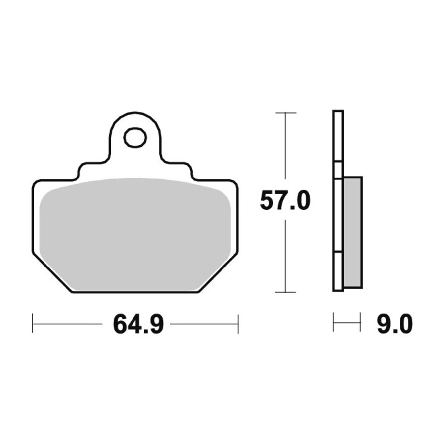 Klocki hamulcowe SBS CERAMIC HONDA FL350R ODYSSEY