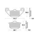Klocki hamulcowe SBS CERAMIC KAWASAKI EL250