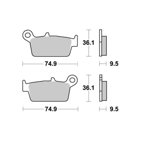 Klocki hamulcowe SBS CERAMIC 