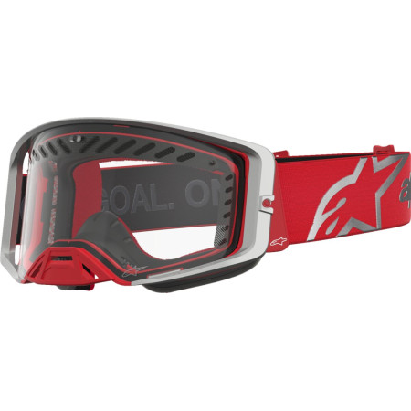 Gogle ALPINESTARS SUPERTECH DURA AIR RD/SLV CLEAR