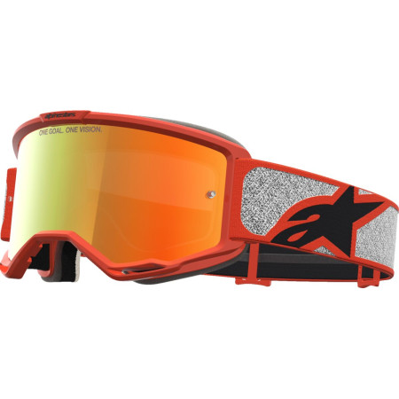 Gogle ALPINESTARS VISION 5 RORA SIL/OR RED