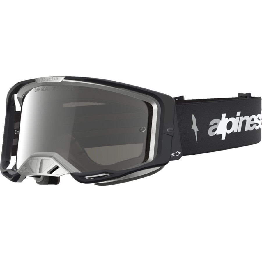 Gogle ALPINESTARS VISION 8 AMBER BK/SLV SILVER