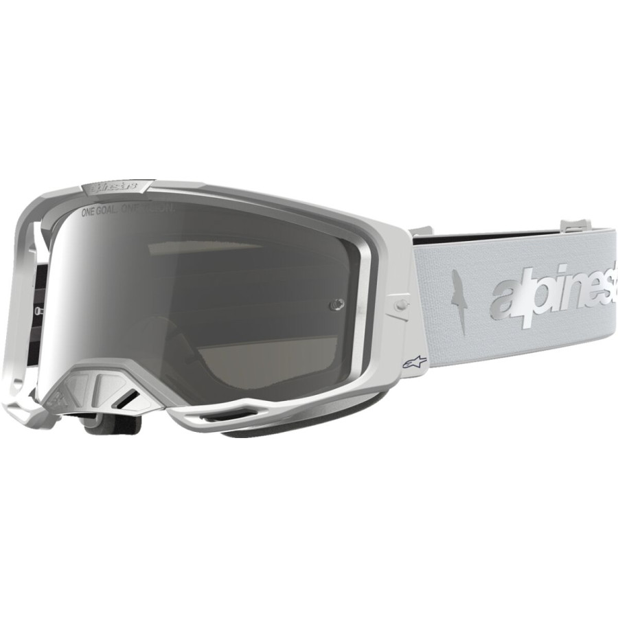 Gogle ALPINESTARS VISION 8 AMBER WH/SLV SILVER