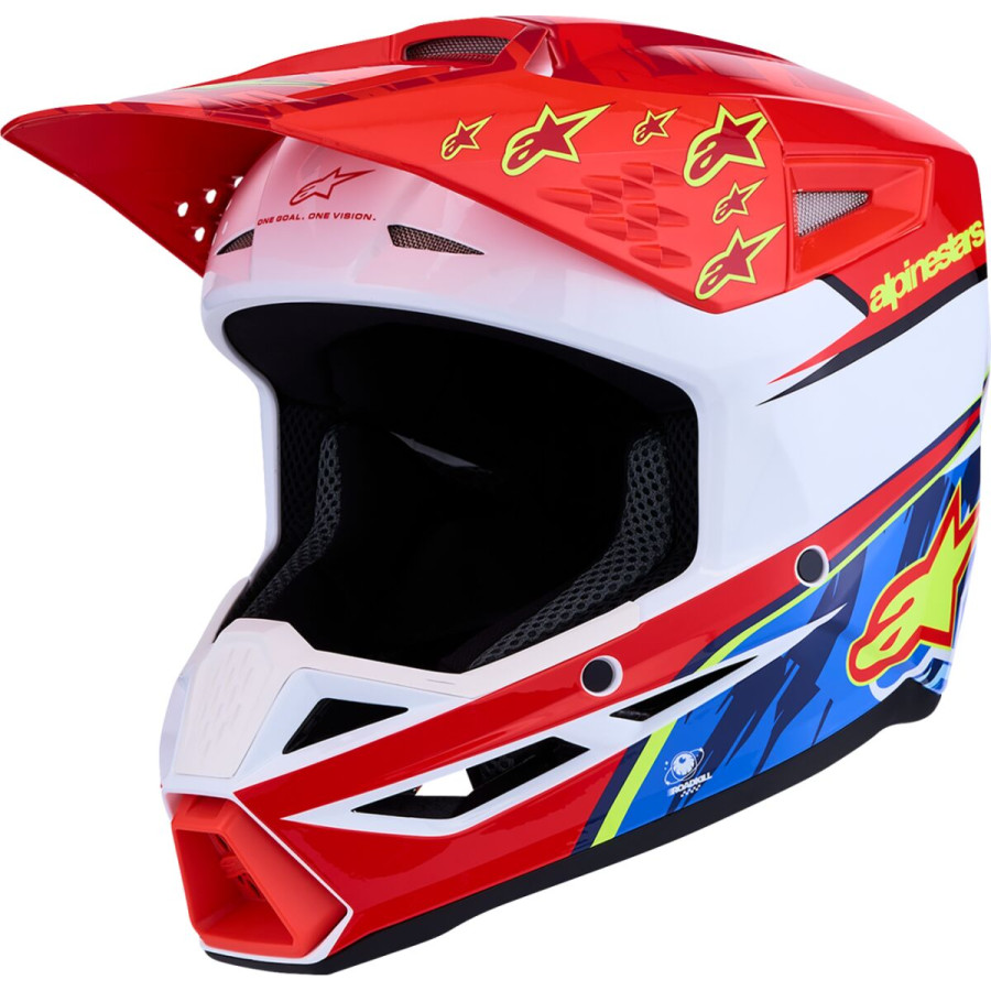 Kask dziecięcy ALPINESTARS YOUTH S-M3 RD/WH/BL
