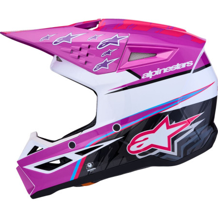 Kask dziecięcy ALPINESTARS YOUTH S-M3 PU/WH/PK