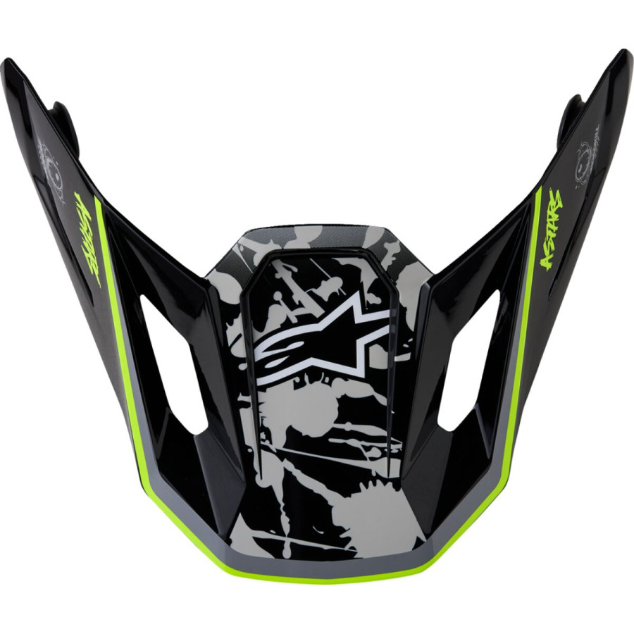 Daszek kasku ALPINESTARS S-M7 BLASTER BK/GY/YL