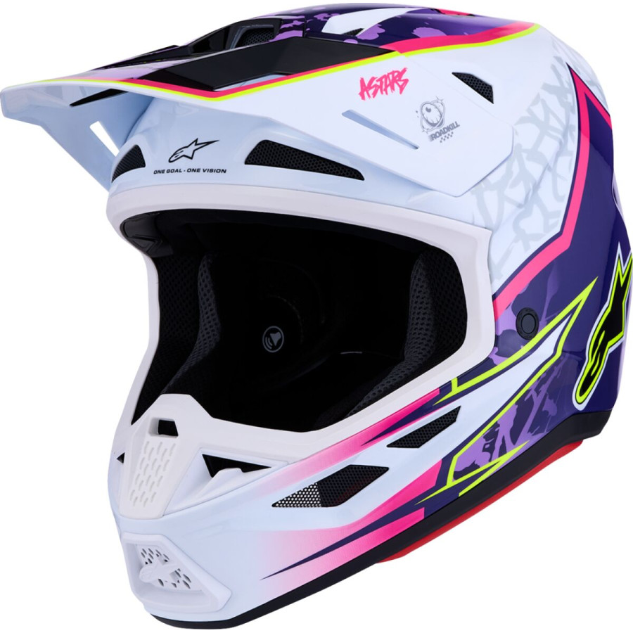 Kask ALPINESTARS S-M7 BLASTER PU/PK/WH