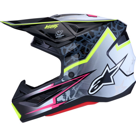 Kask ALPINESTARS S-M7 BLASTER BK/GY/YLW