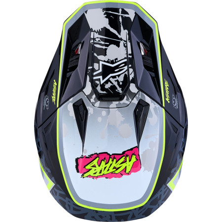 Kask ALPINESTARS S-M7 BLASTER BK/GY/YLW