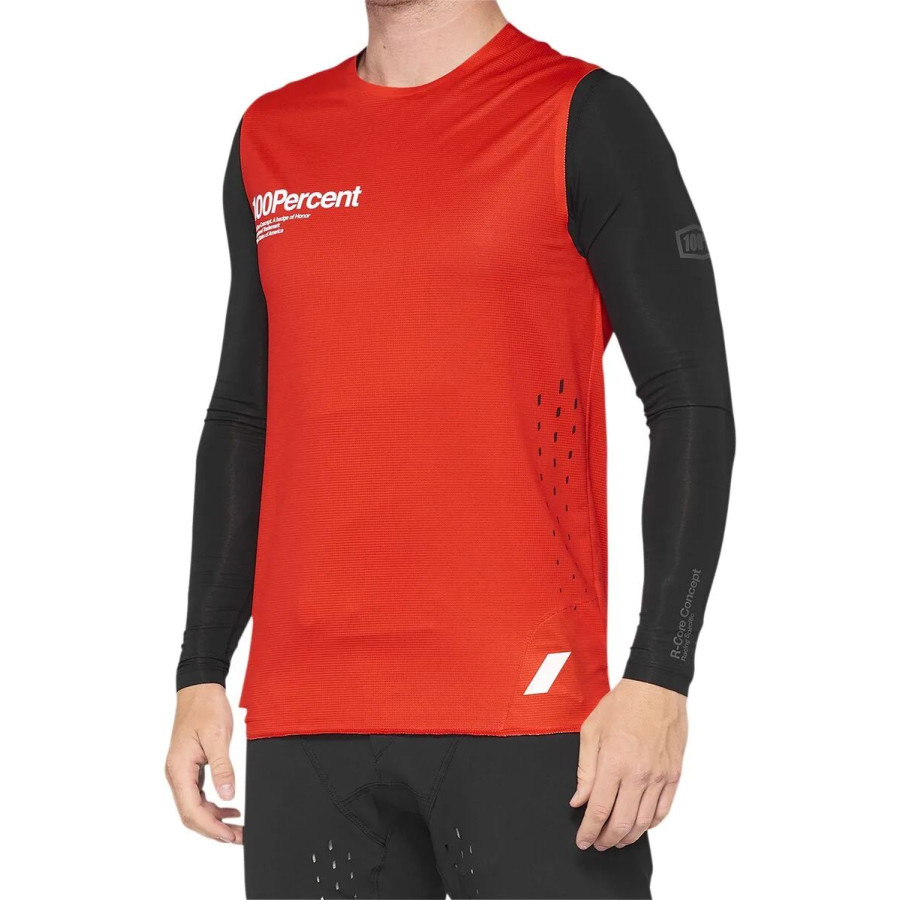 Bluza 100% R-CORE CONCEPT RED CZERWONY/CZARNY