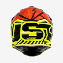 Kask JUST1 J-39 Poseidon Żółty/Czerwony/Czarny
