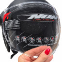 Kask NOX Heritage Leather czarny mat M II GATUNEK
