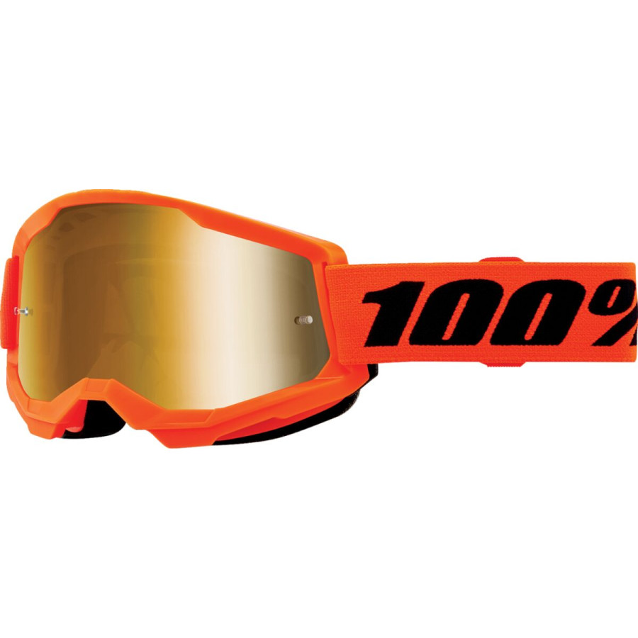 Gogle 100% STRATA 2 JR neon org mr gd IIGAT