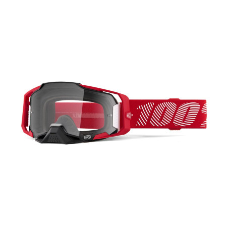 Gogle 100% ARMEGA M1 RED MIRROR CLEAR