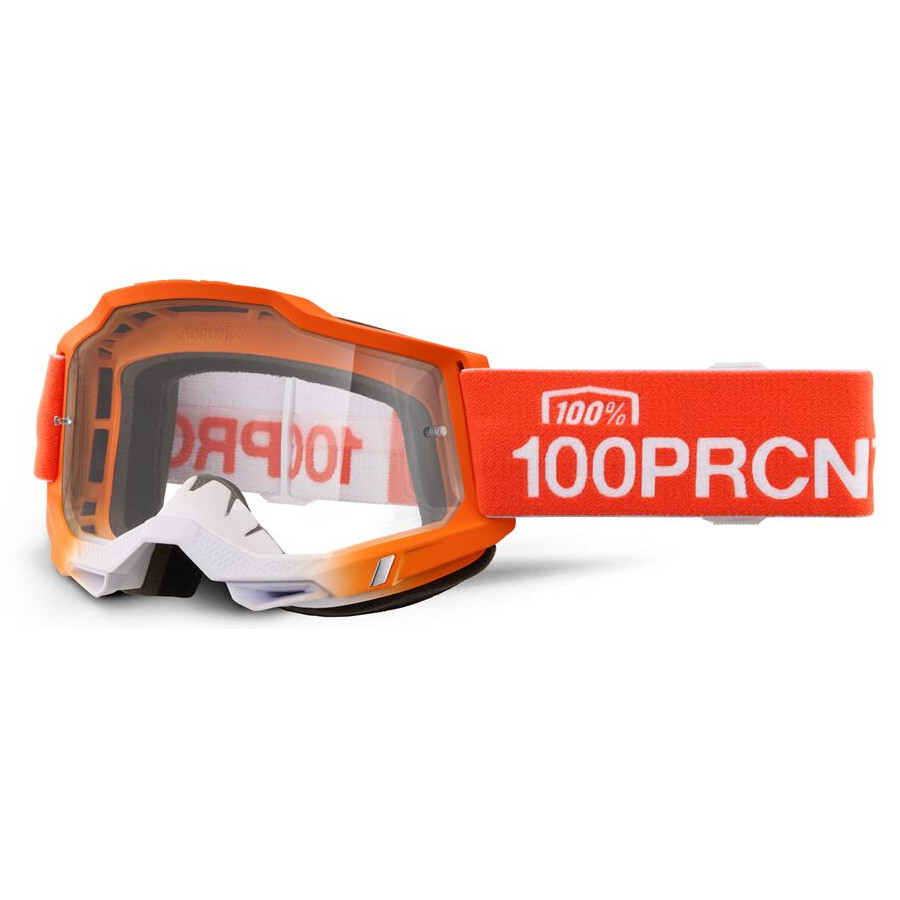 Gogle 100% ACCURI 2 ANTWERP ORANGE MIRROR CLEAR