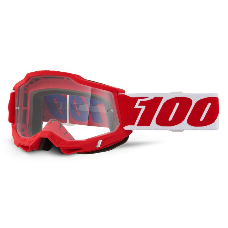 Gogle dziecięce 100% ACCURI 2 JR RED MIRROR CLEAR