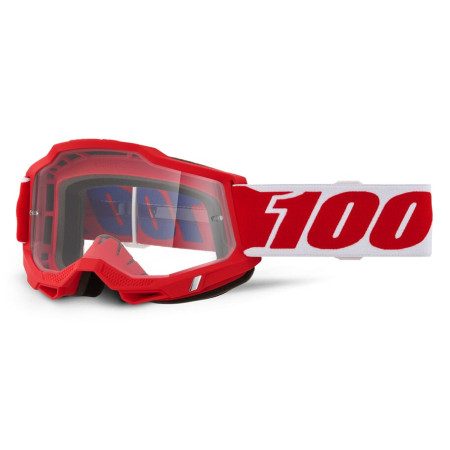 Gogle dziecięce 100% ACCURI 2 JR RED MIRROR CLEAR