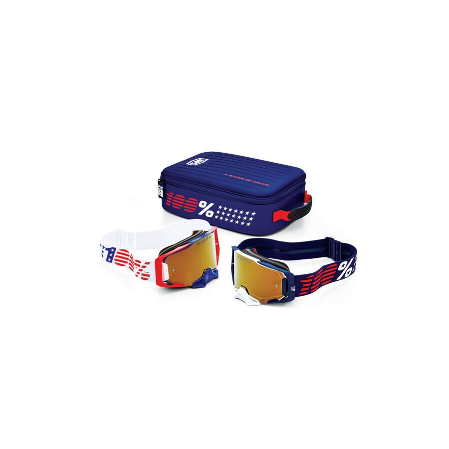 Gogle 100% DUAL ARMEGA PATRIOT PRO PACK
