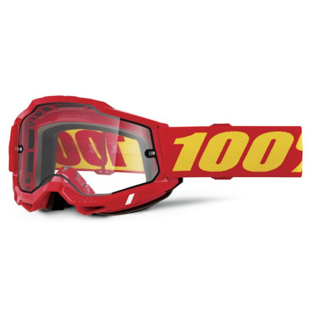 Gogle 100% ACCURI 2 ENDURO RED MIRROR CLEAR
