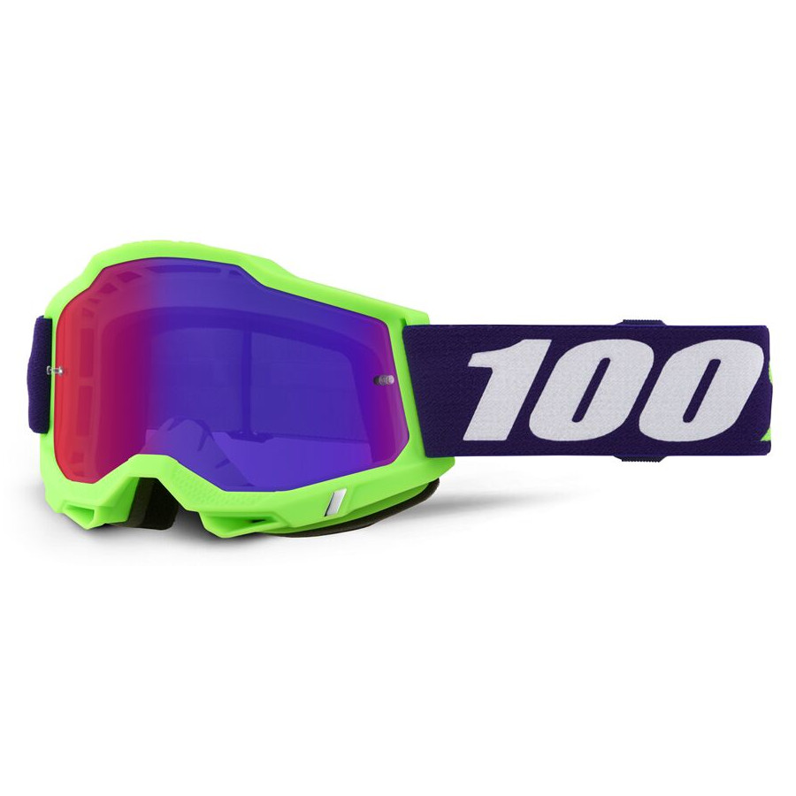 Gogle 100% ACCURI 2 SATISFY GRN MIRROR PURPLE