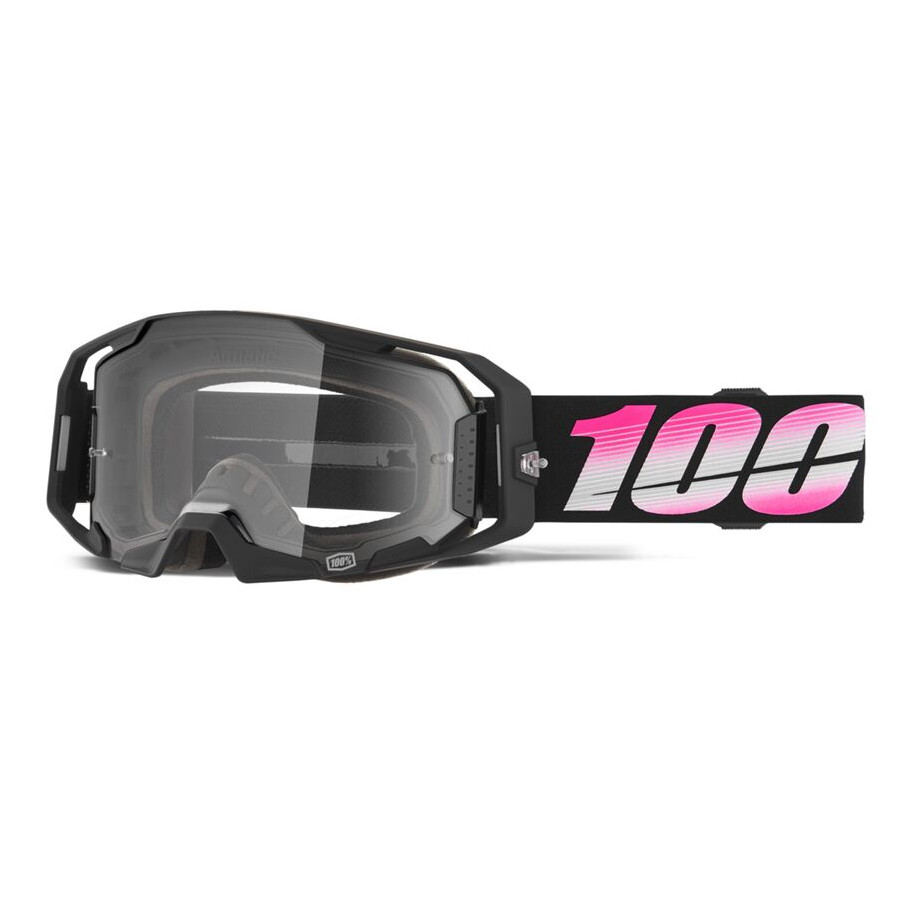 Gogle 100% ARMATIC BODINO BLACK MIRROR CLEAR