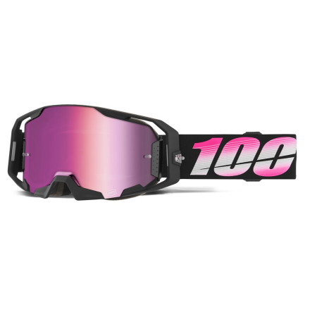 Gogle 100% ARMATIC BODINO BLACK MIRROR PINK