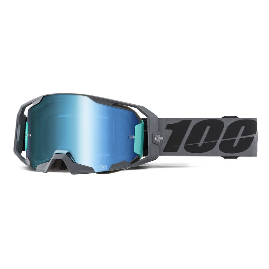 Gogle 100% ARMATIC PETROMA BLACK MIRROR AQUA