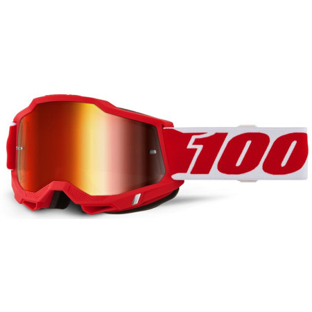 Gogle dziecięce 100% ACCURI 2 JR RED MIRROR RED