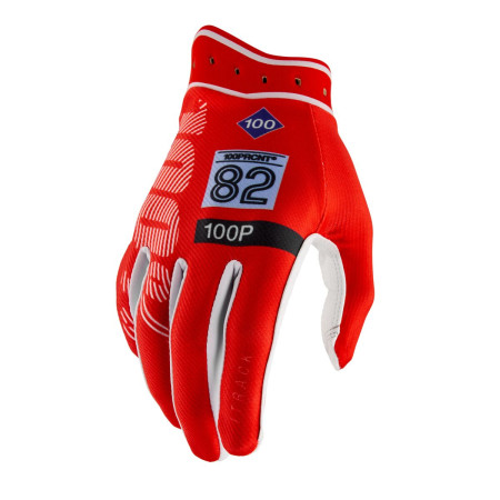Rękawiczki 100% ITRACK RED/WHITE
